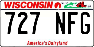 WI license plate 727NFG