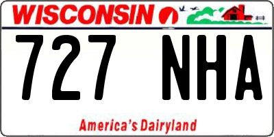 WI license plate 727NHA