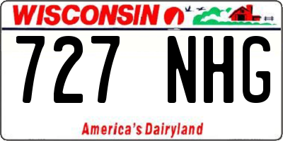 WI license plate 727NHG