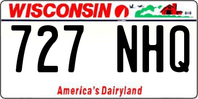 WI license plate 727NHQ