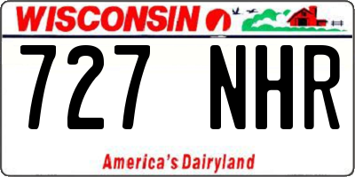 WI license plate 727NHR