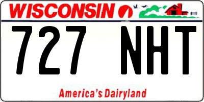 WI license plate 727NHT