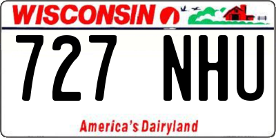 WI license plate 727NHU