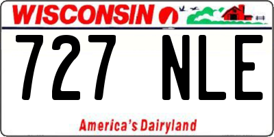 WI license plate 727NLE