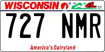WI license plate 727NMR