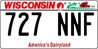 WI license plate 727NNF