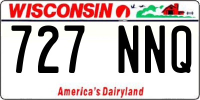 WI license plate 727NNQ