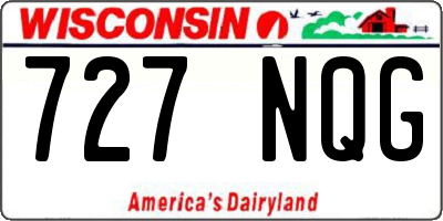 WI license plate 727NQG