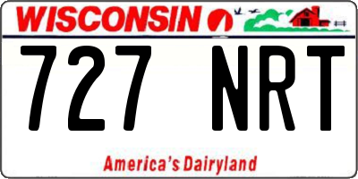 WI license plate 727NRT