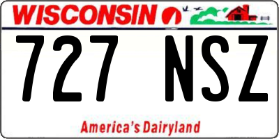 WI license plate 727NSZ