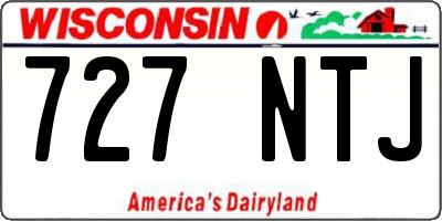 WI license plate 727NTJ