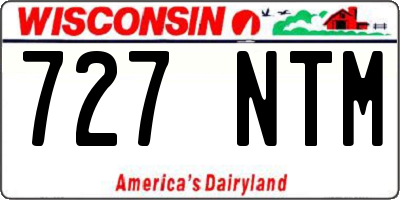 WI license plate 727NTM