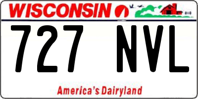 WI license plate 727NVL