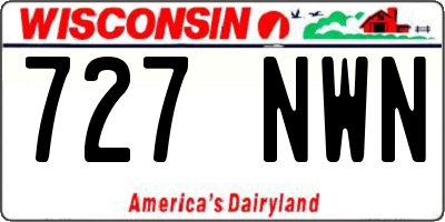 WI license plate 727NWN