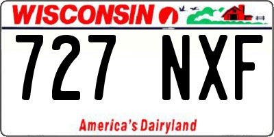 WI license plate 727NXF