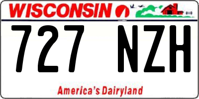 WI license plate 727NZH
