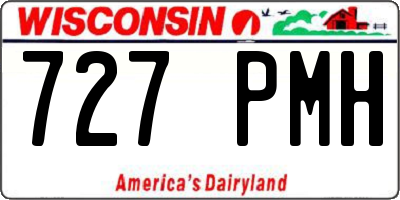 WI license plate 727PMH