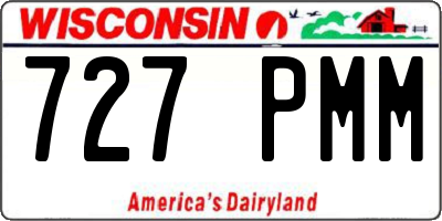 WI license plate 727PMM