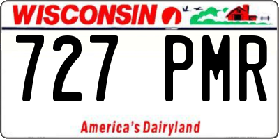 WI license plate 727PMR