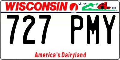 WI license plate 727PMY