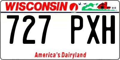 WI license plate 727PXH