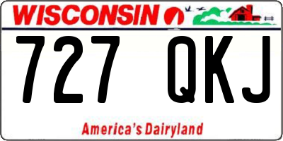 WI license plate 727QKJ
