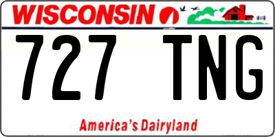 WI license plate 727TNG