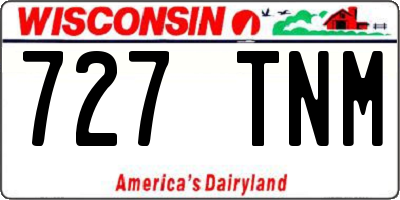 WI license plate 727TNM