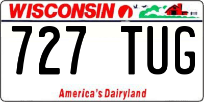 WI license plate 727TUG