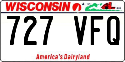 WI license plate 727VFQ