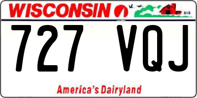 WI license plate 727VQJ