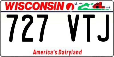 WI license plate 727VTJ