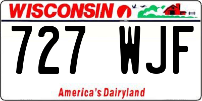 WI license plate 727WJF