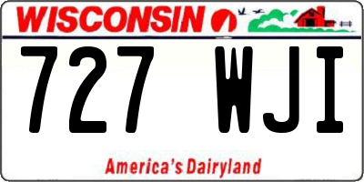 WI license plate 727WJI