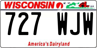 WI license plate 727WJW