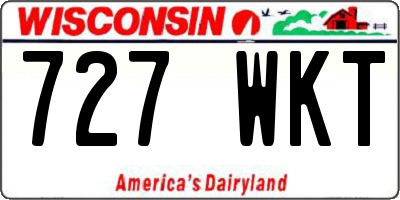 WI license plate 727WKT