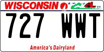 WI license plate 727WWT