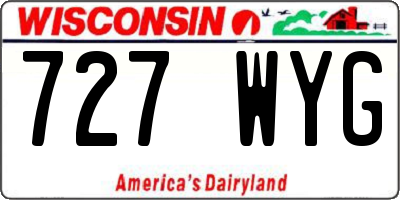 WI license plate 727WYG