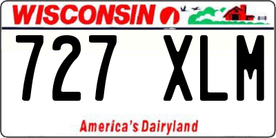 WI license plate 727XLM