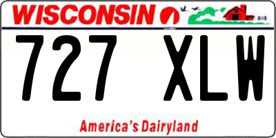 WI license plate 727XLW