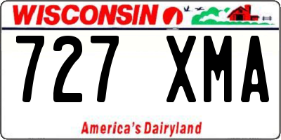 WI license plate 727XMA