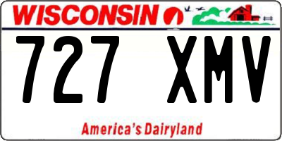 WI license plate 727XMV