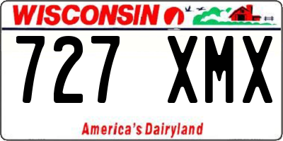 WI license plate 727XMX