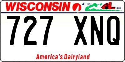 WI license plate 727XNQ