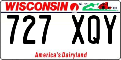 WI license plate 727XQY
