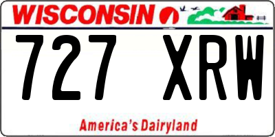 WI license plate 727XRW
