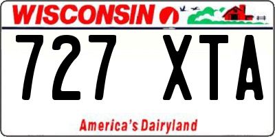 WI license plate 727XTA