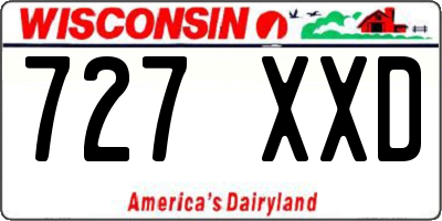 WI license plate 727XXD