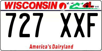 WI license plate 727XXF