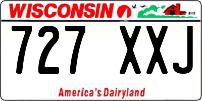 WI license plate 727XXJ